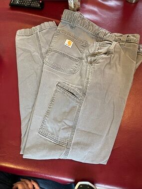 40 x 34 Carhartt Carpenter Pants in Light Gray